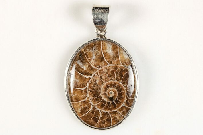 Fossil Ammonite Pendant - Million Years Old #205785